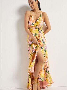 Hutch | Dresses | Anthropologie 22 Hutch Arden Sleeveless Tiered Floral  Aline Maxi Dress | Poshmark